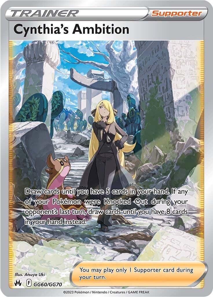 Crown Zenith Cynthia's Ambition Pokémon card